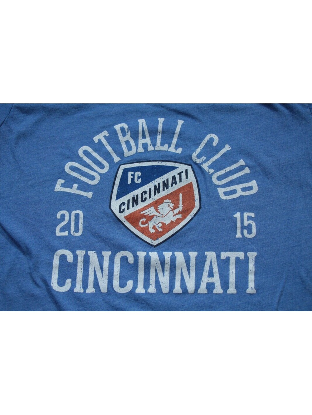 Football Club Cincinnati T-Shirt MLS Soccer XL FC Blue Majestic Threads